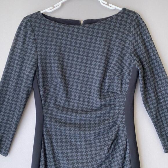 Lauren Ralph Lauren sz 6 wool‎ houndsooth midi sheath dress - Picture 2 of 8